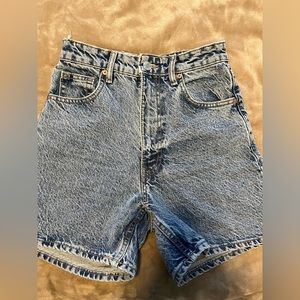 Zara mom denim shorts
